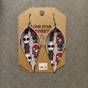 Jack and Sally #3 Nightmare Before Christmas Earrings